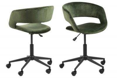 Dizajnová kancelárska stolička Natania, lesno zelená