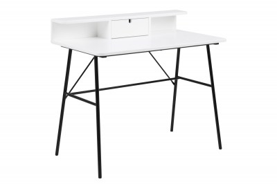 Dizajnový písací stôl Nava 100 cm, biely