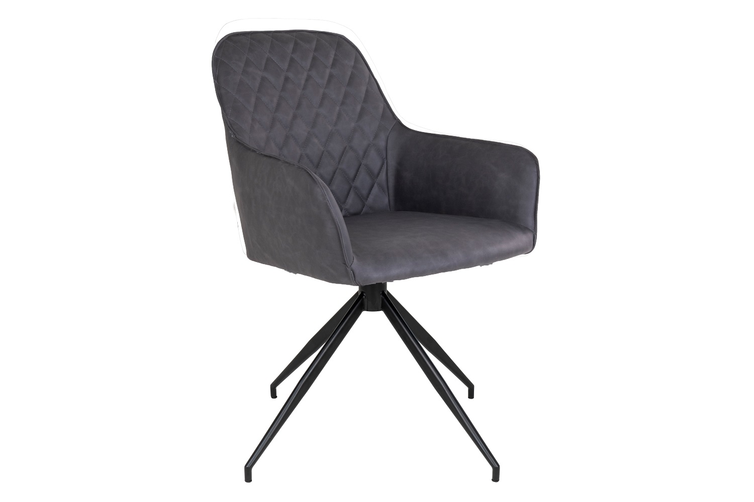 Norddan 25850 Dizajnová otočná stolička Gracelyn tmavosivá