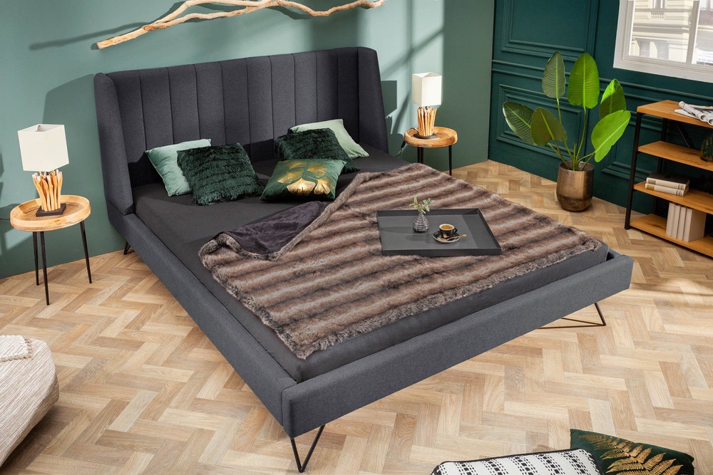 E-shop LuxD Dizajnová posteľ Phoenix 180 x 200 cm antracit