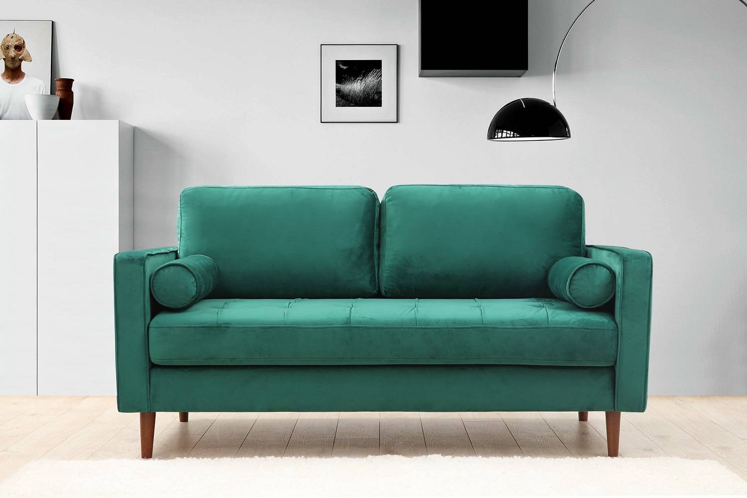 E-shop Sofahouse Dizajnová sedačka Jarmaine 175 cm zelená