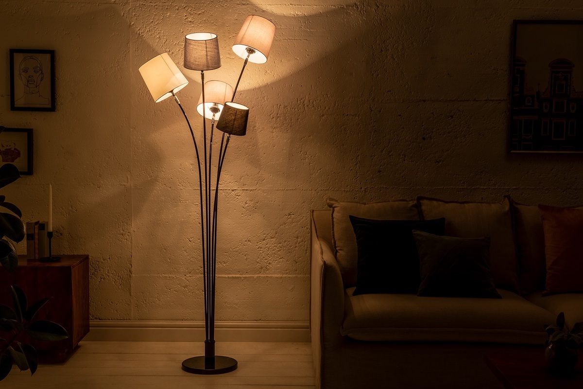 E-shop LuxD 25441 Dizajnová stojanová lampa Shadow 176 cm Stojanové svietidlo