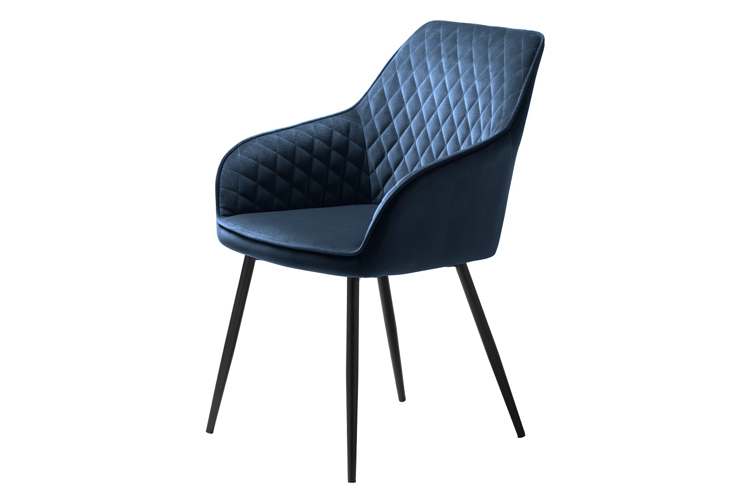 Furniria 26146 Dizajnová stolička Dana modrý zamat
