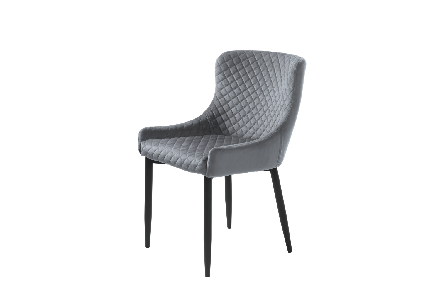 Furniria 23985 Dizajnová stolička Hallie sivý zamat
