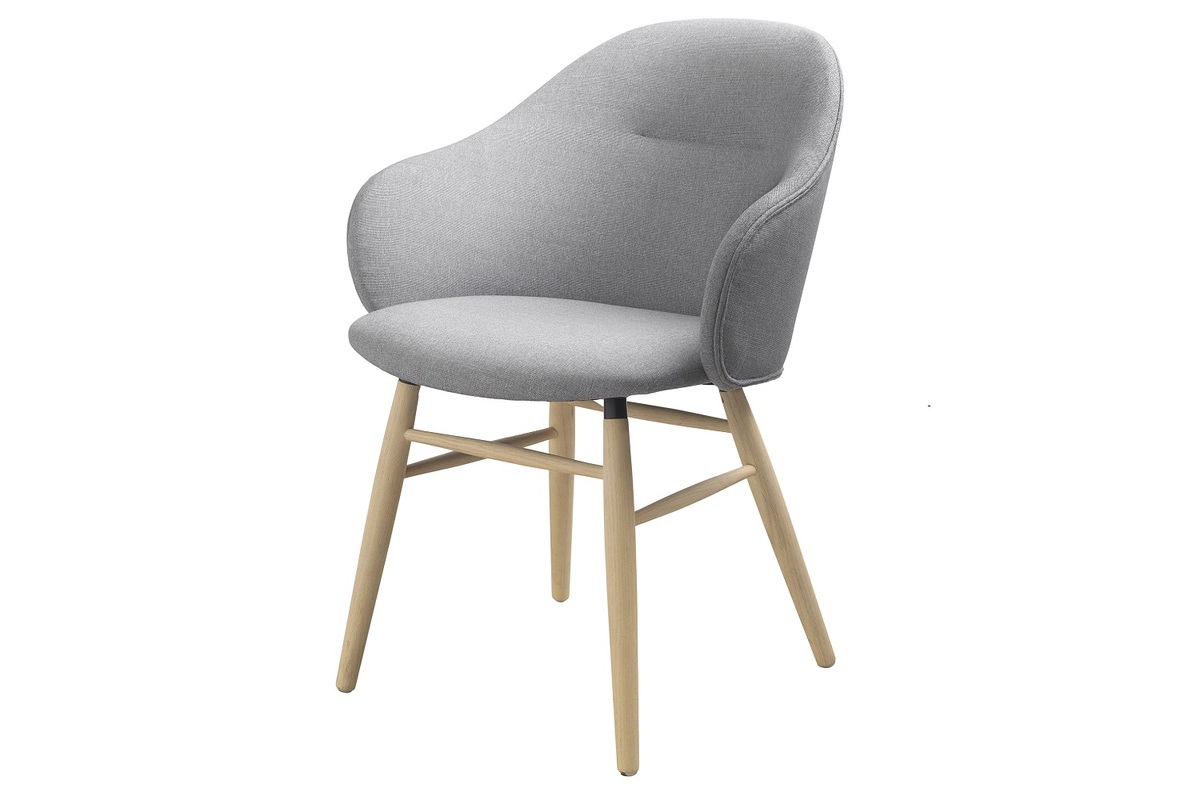 Furniria 26198 Dizajnová stolička Kalyani svetlosivá