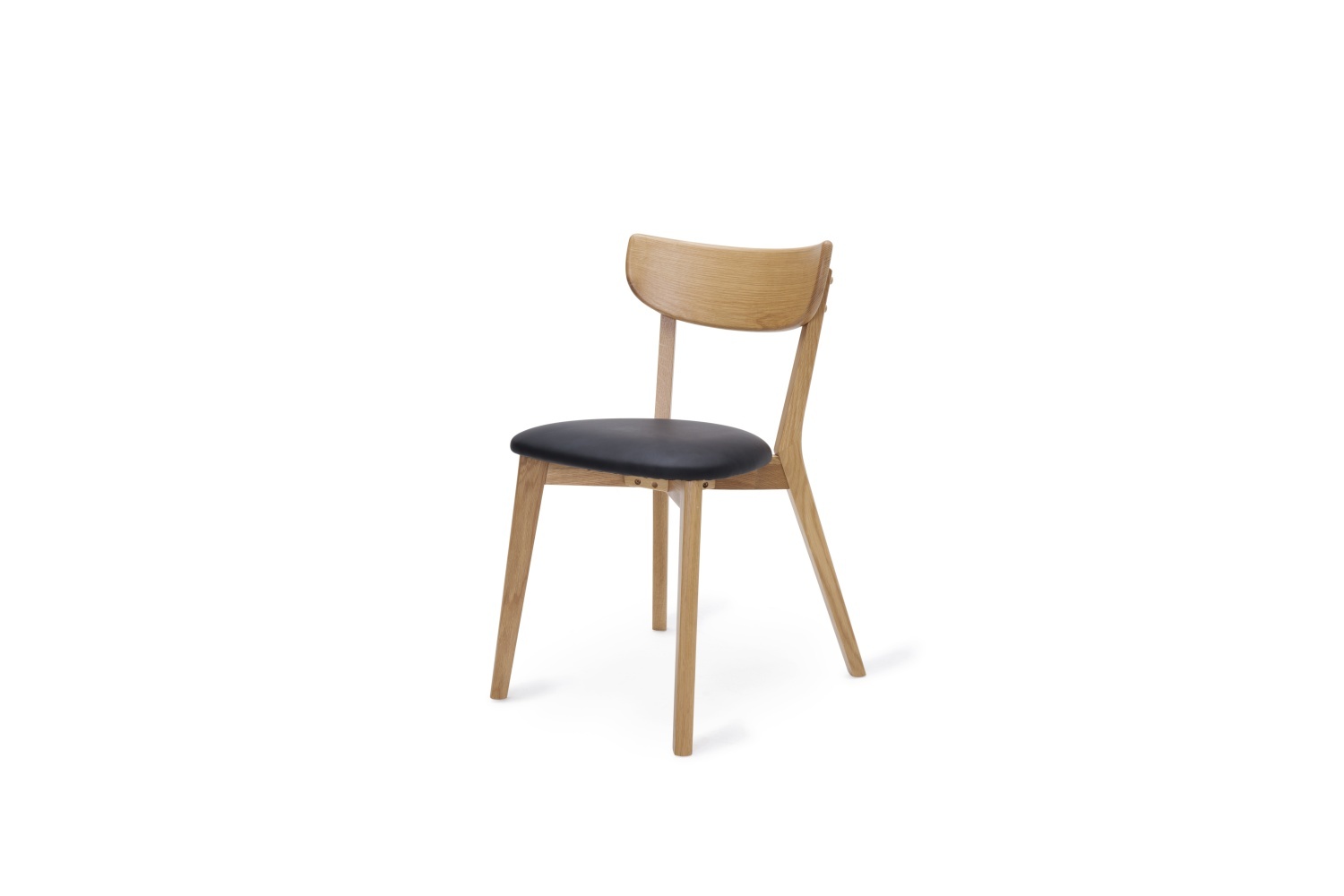 E-shop Furniria 24009 Dizajnová stolička Kian prírodná - čierna