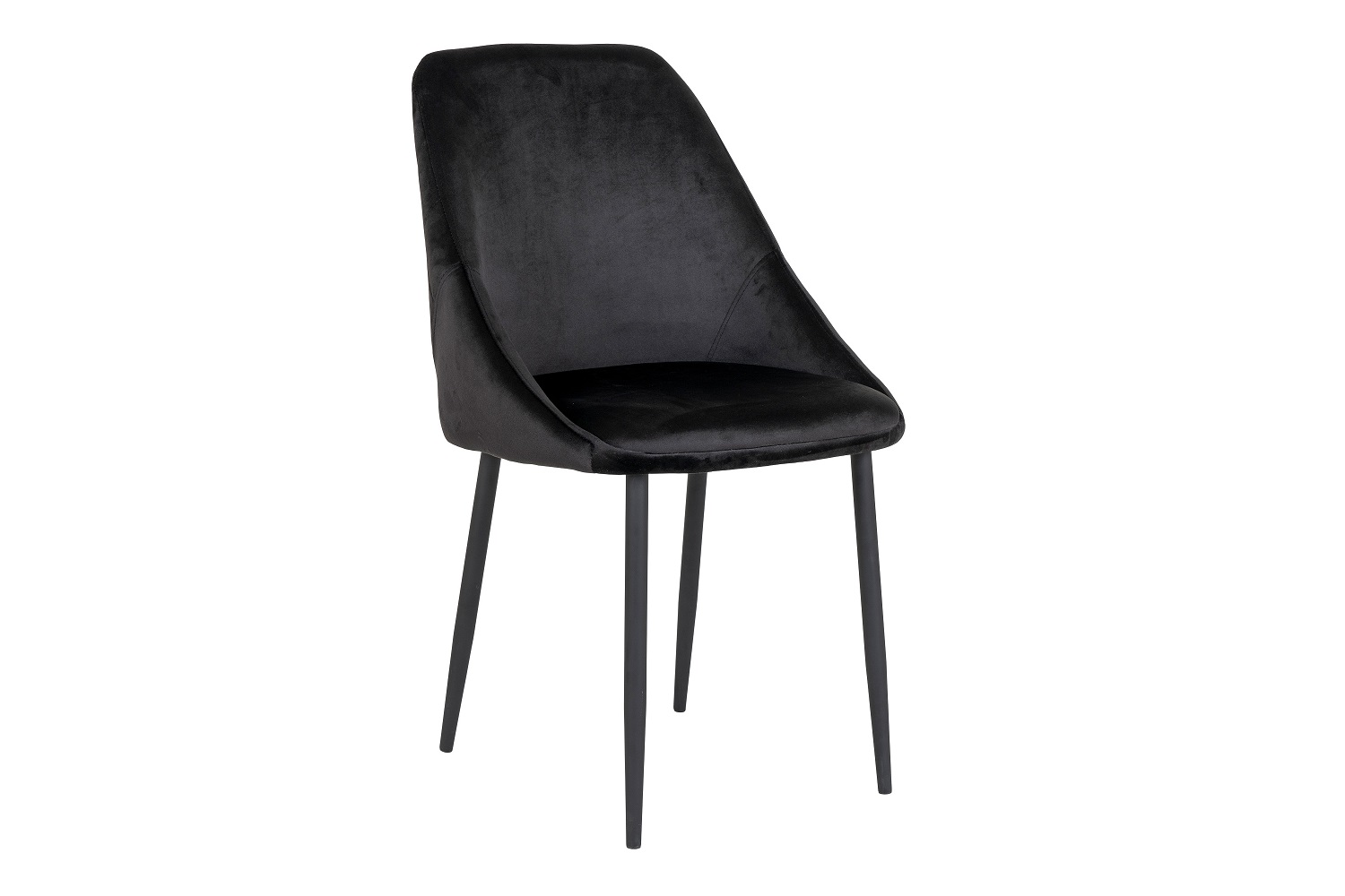 Norddan 25854 Dizajnová stolička Lashanda čierny zamat 