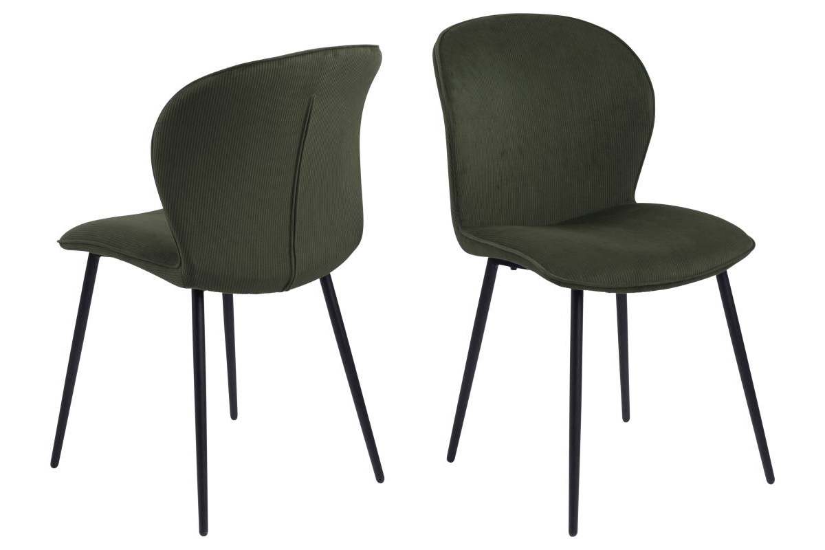 Dkton 23510 Dizajnová stolička Nenitte, olivovo zelená