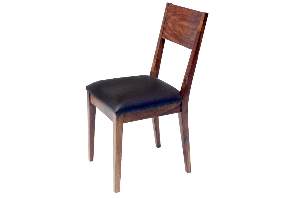 LuxD 24885 Dizajnová stolička Desmond hnedá sheesham