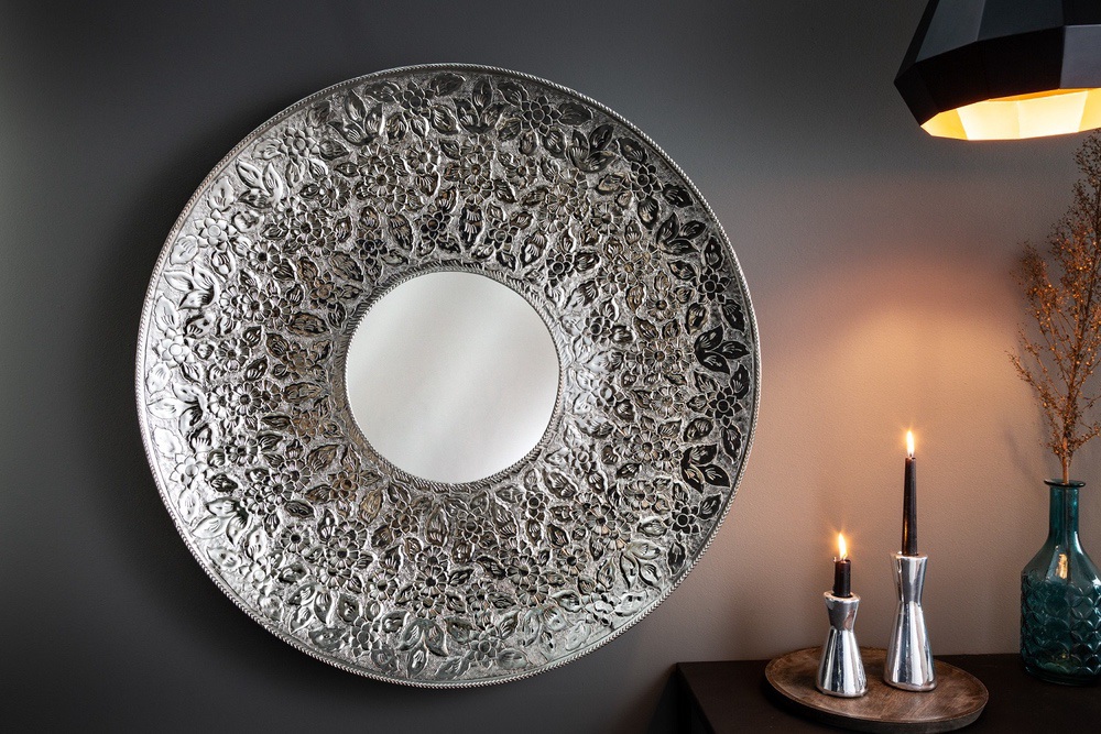 LuxD Dizajnové nástenné zrkadlo Latoya  strieborné  x  25820