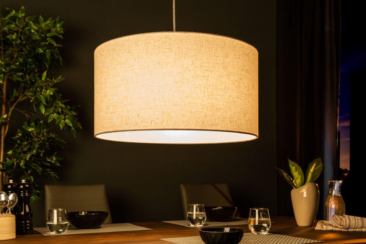 E-shop LuxD Dizajnové závesné svetlo Nash, 50 cm, prírodné