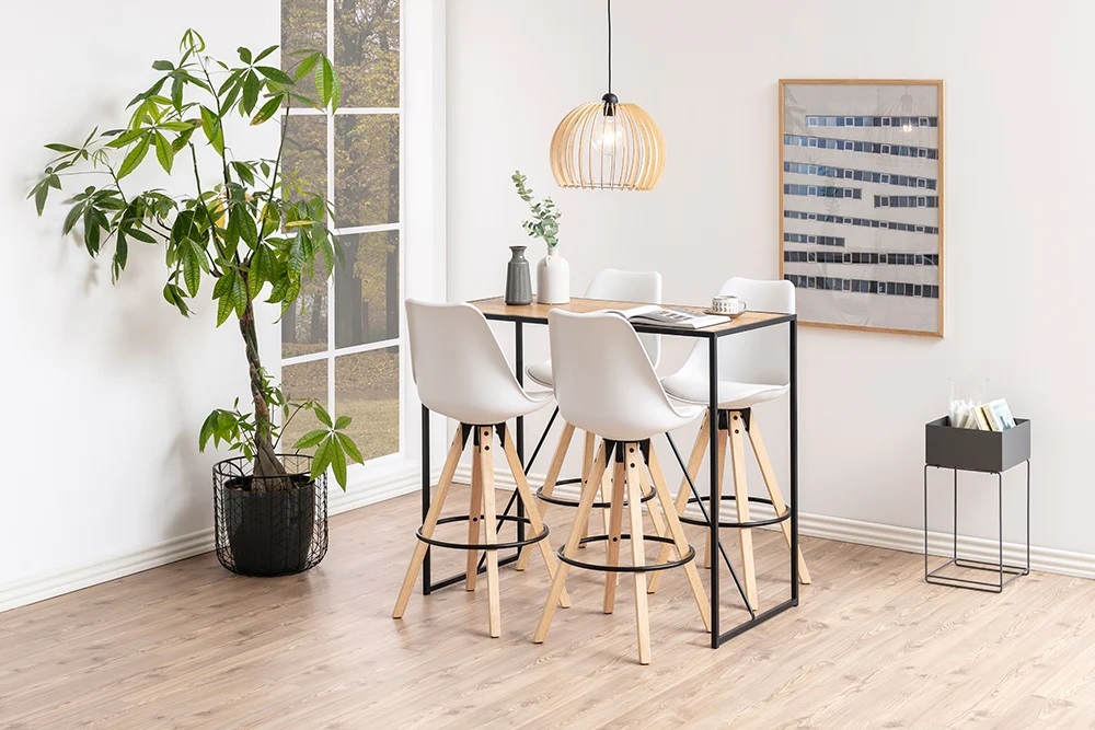 E-shop LuxD Dizajnový barový stôl Maille 120 cm divý dub