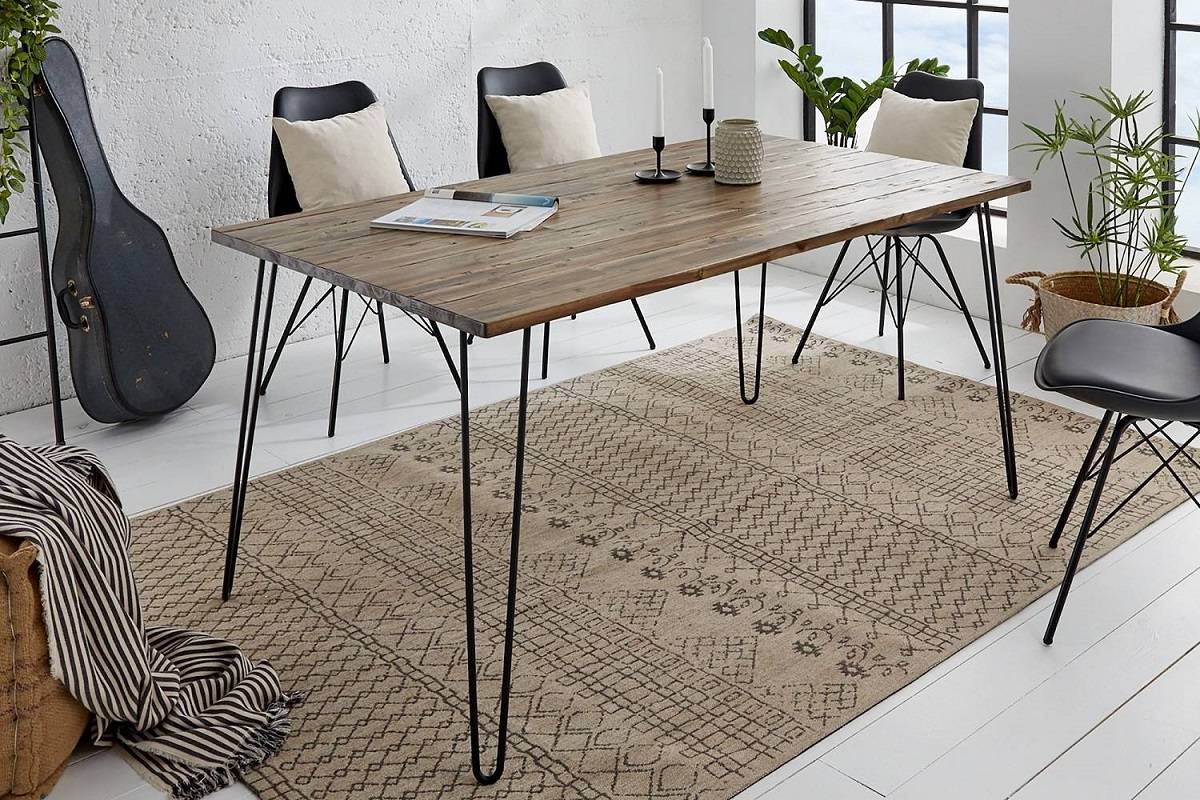 LuxD Dizajnový jedálenský stôl Shayla 180 cm hnedý