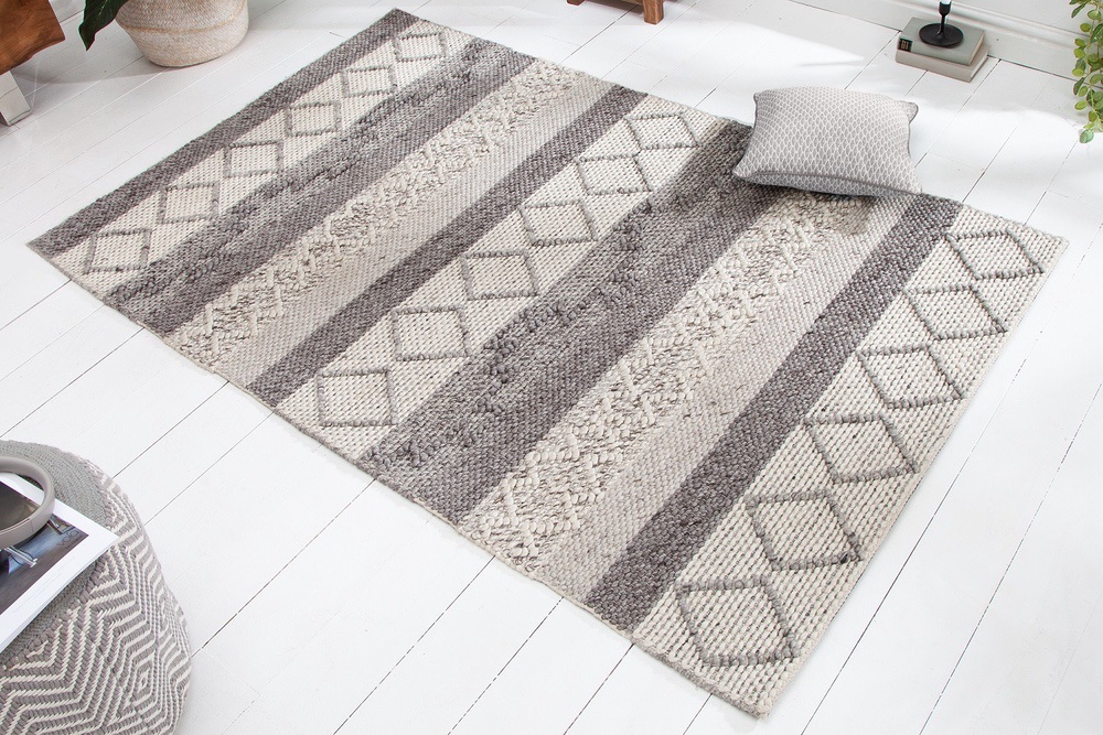 LuxD Dizajnový koberec Rebecca 240 x 160 cm sivý
