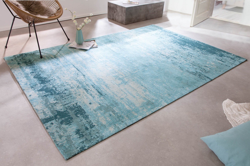 LuxD Dizajnový koberec Rowan 240 x 160 cm tyrkysovo-béžový