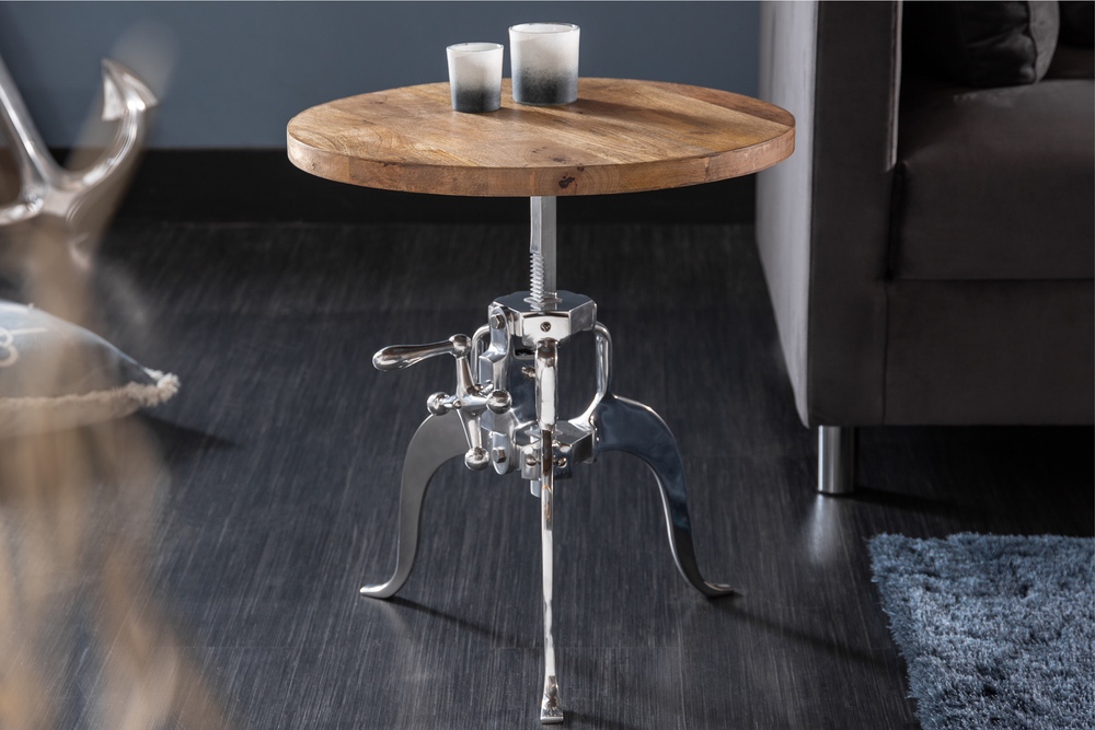 LuxD Dizajnový konferenčný stolík Adohi 45-62 cm Mango