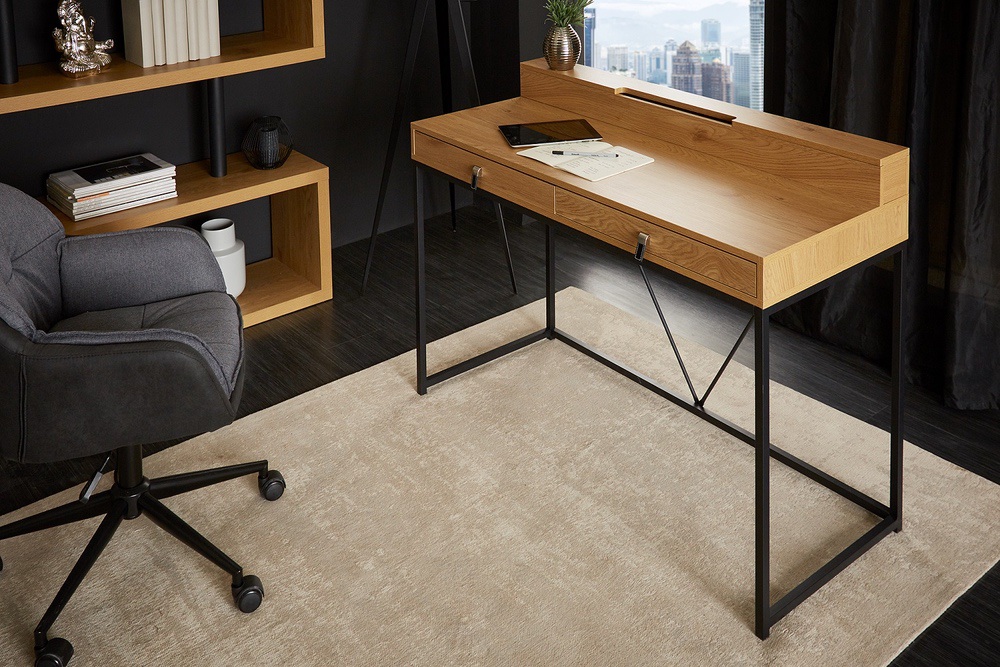 LuxD Dizajnový písací stôl Palani 120 cm imitácia dub
