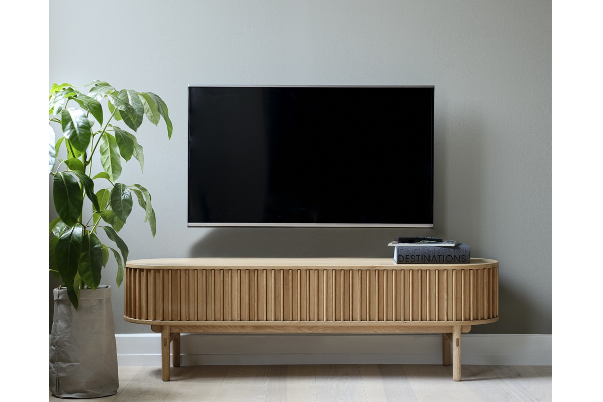 Furniria Dizajnový TV stolík Wally 160 cm prírodný dub
