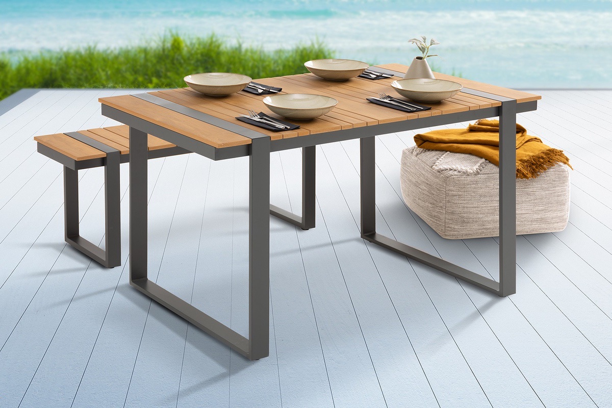 LuxD Dizajnový záhradný stôl Gazelle 123 cm Polywood