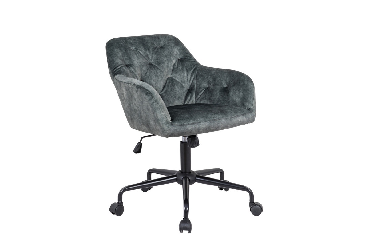 LuxD Dizajnová kancelárska stolička Kiara zelený zamat