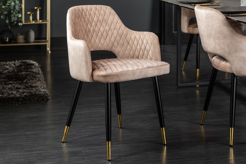 LuxD 28546 Dizajnová stolička Laney ružový zamat