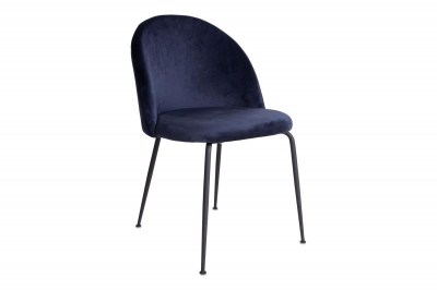 Dizajnová stolička Ernesto, modrá / čierna