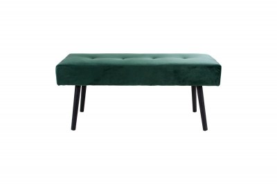 Dizajnová lavica Elaina, zelený zamat