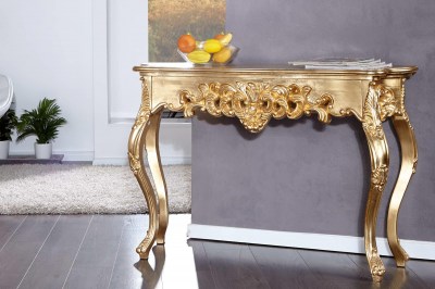 Luxusná konzola – toaletný stolík Veneto zlatá