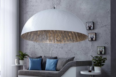 Dizajnová lampa Glimer 70cm bielo-strieborná