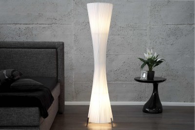 Dizajnová stojanová lampa SPIRAL XXL biela