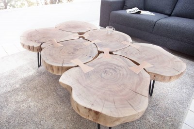 Luxusný konferenčný stolík Island II 115cm Agátové drevo masív