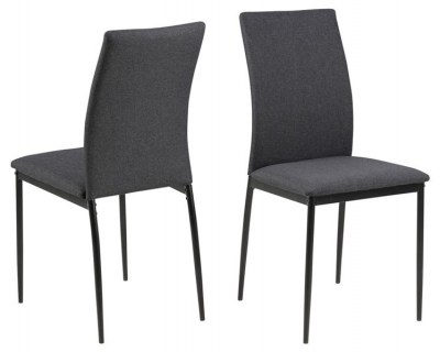Dizajnová jedálenská stolička Midena, sivá