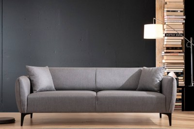 Dizajnová 3-miestna sedačka Beasley 220 cm sivá