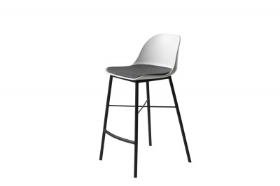 Dizajnová barová stolička Jeffery biela