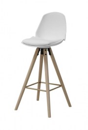  Dizajnová barová stolička Nerea, biela