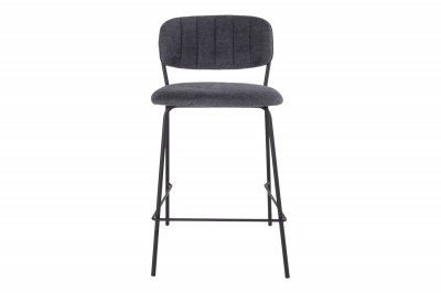 Dizajnová barová stolička Rosalie tmavosivá