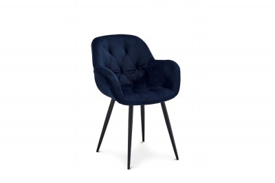 Dizajnová jedálenská stolička Aeacus, modrá