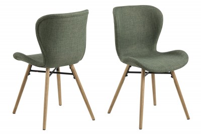 Dizajnová jedálenská stolička Alejo, zelená