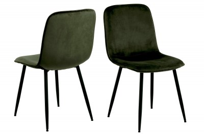 Dizajnová jedálenská stolička Damek olivovo-zelená