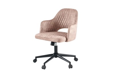 Dizajnová kancelárska stolička Laney sivo-béžový zamat