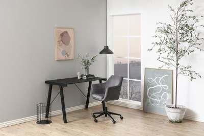 Dizajnová kancelárska stolička Norris, tmavo šedá