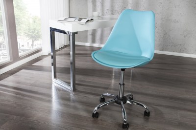 Dizajnová kancelárska stolička Sweden II tyrkysová