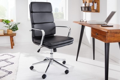 Dizajnová kancelárska stolička Taipa čierna