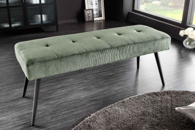 Dizajnová lavica Bailey 100 cm zelený menčester