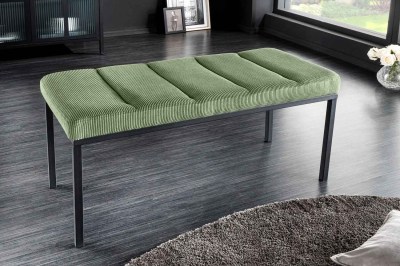 Dizajnová lavica Bailey 80 cm zelený menčester