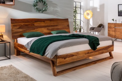 Dizajnová posteľ Massive 180 x 200 cm prírodný sheesham