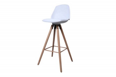 Dizajnová pultová stolička Nerea, biela