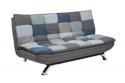 Dizajnová rozkladacia sedačka Alun, 196 cm, patchwork