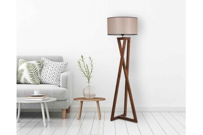 Dizajnová stojanová lampa Thea 166 cm orech