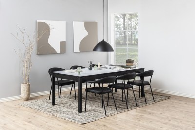 Dizajnová stolička Alder, čierna